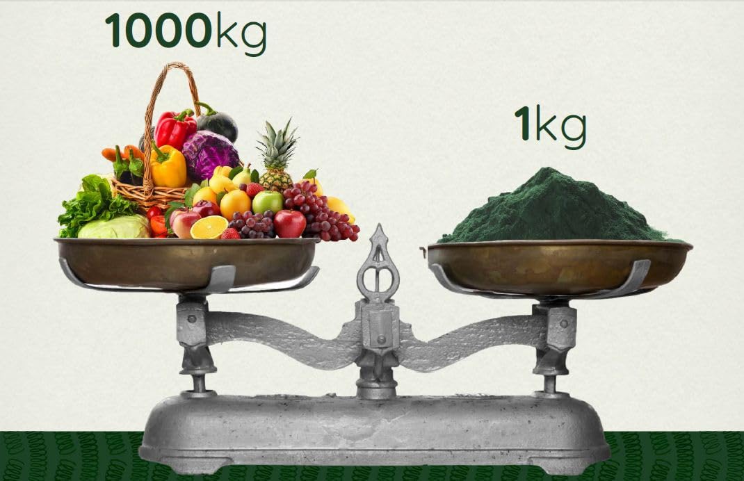 Sujata Organic Spirulina Powder 100g - Rich in Antioxidants, Boosts Energy and Supports Immune System, USDA Organic, Vegan, Gluten-Free, Natural, Superfood, Supplement, Antioxidant-rich 2