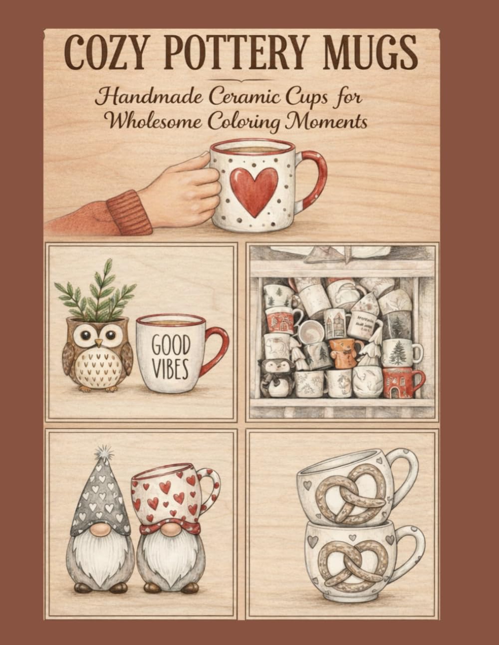 Cozy Pottery Mugs Coloring Book Handmade Ceramic Cups & Wholesome Coffee Moments: A Relaxing Coloring Book Featuring Charming Pottery Mugs, Warm Drinks, and Creative Calm