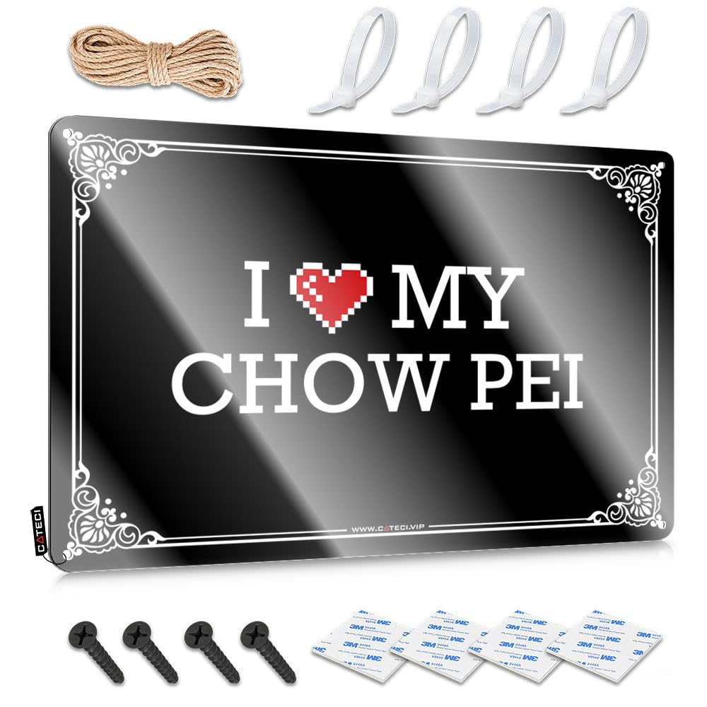 Fzfn Colour Cool Bathroom Stuff Poster Ideas | I Love My Chow Pei Old-Fashioned Beach Decoration(30X40cm)