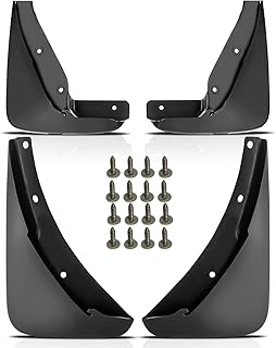 A-Premium Set of 4PCS Mud Flaps Splash Guards Mudguards Mudflaps with Hardware Kits Accessories Compatible with Dodge Challenger 2015-2022, Coupe, Front and Rear(Driver and Passenger Sides)