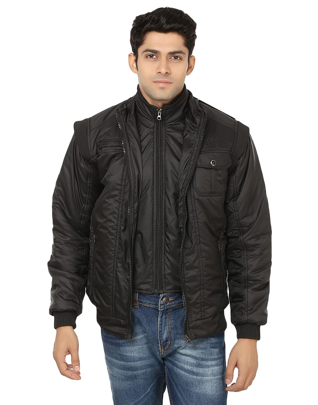 Men's Solid Regular Jacket Jerkin Storm-image-20