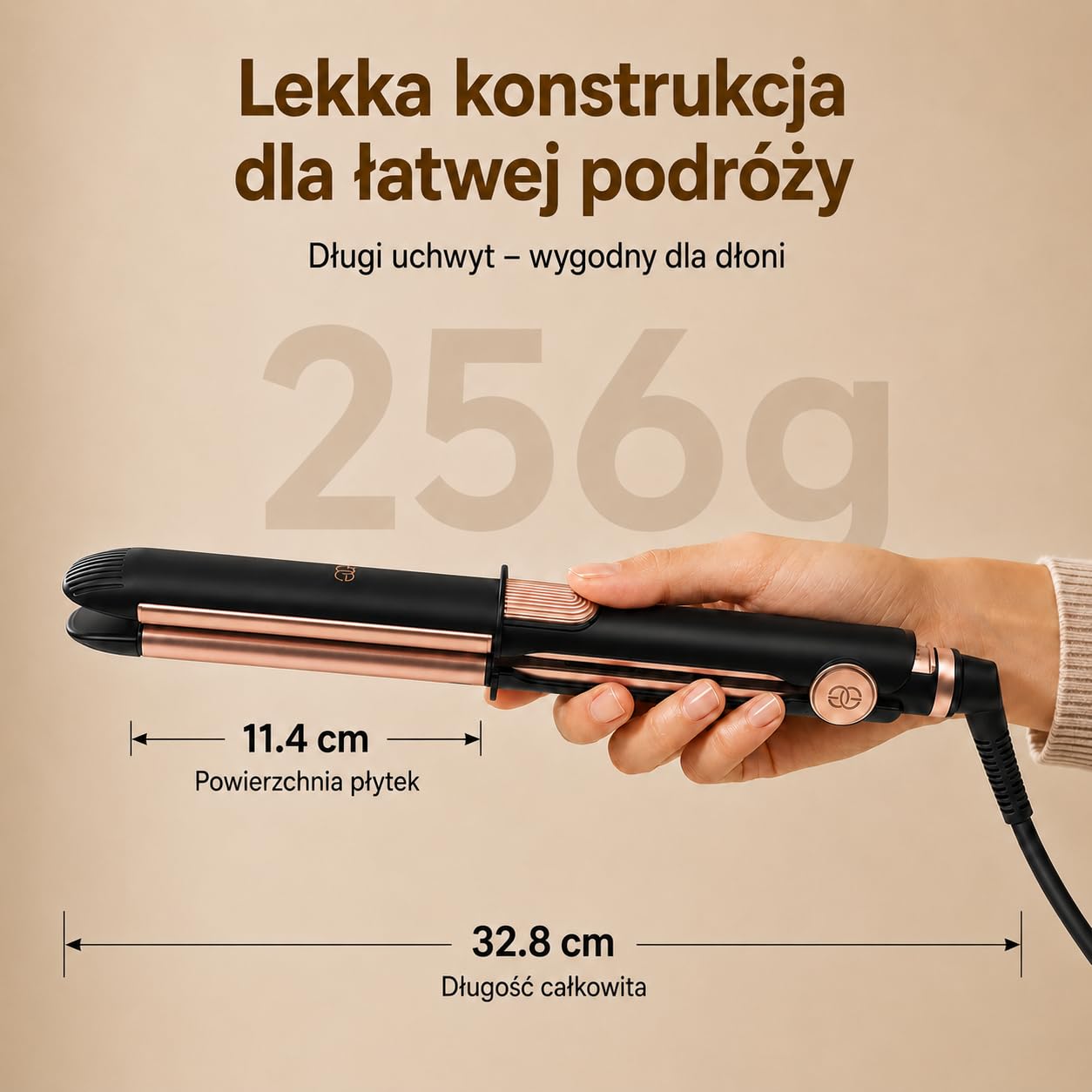 Golden Goods 2 w 1 Prostownica i Lokówka – Black/Rosé Edition – Profesjonalna prostownica z 12 ustawieniami temperatury do 230°C i wyświetlaczem LCD – Do wszystkich rodzajów włosów