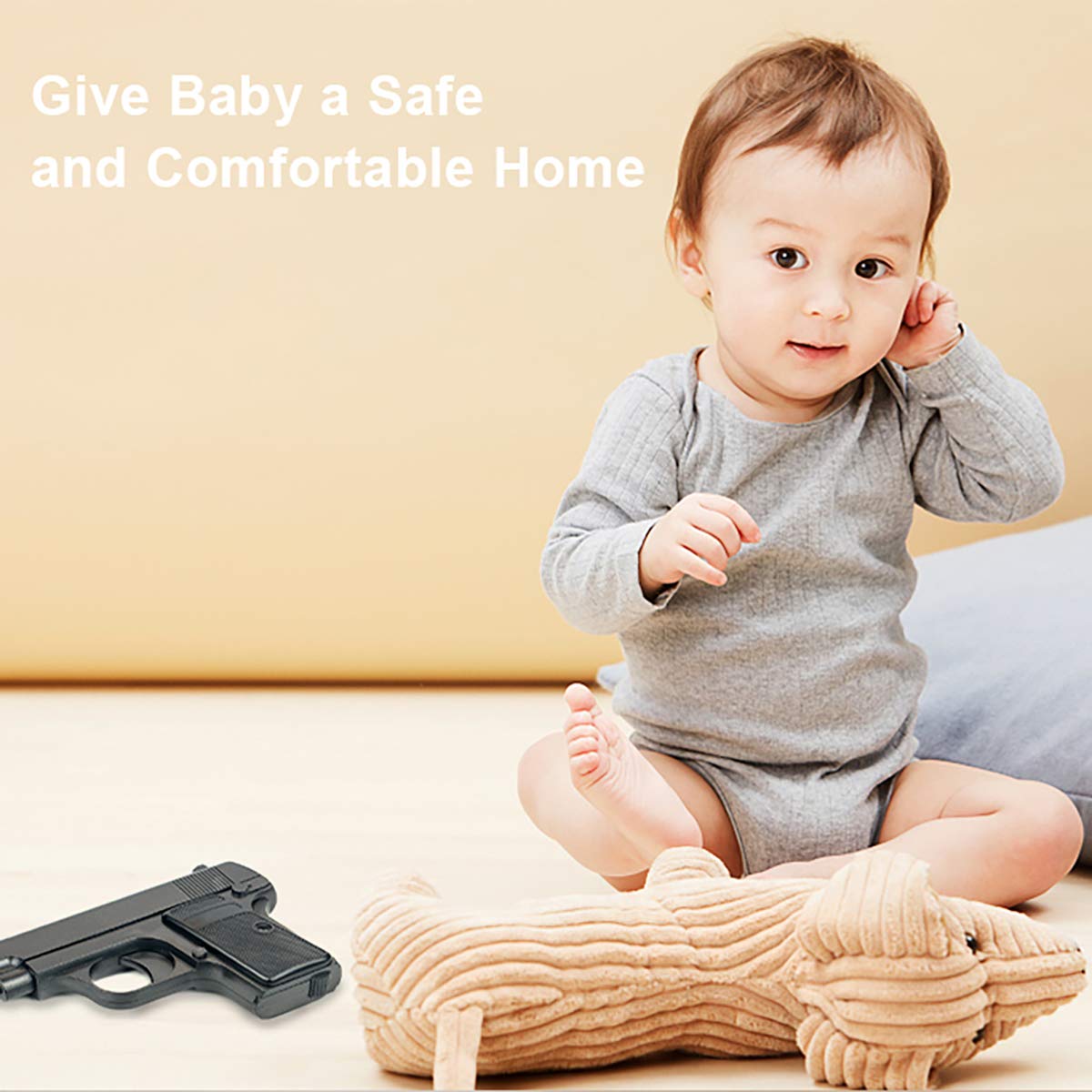 Buy BAGKOOL Pistol Safe, Portable Metal Travel Gun Safe Handgun Lock