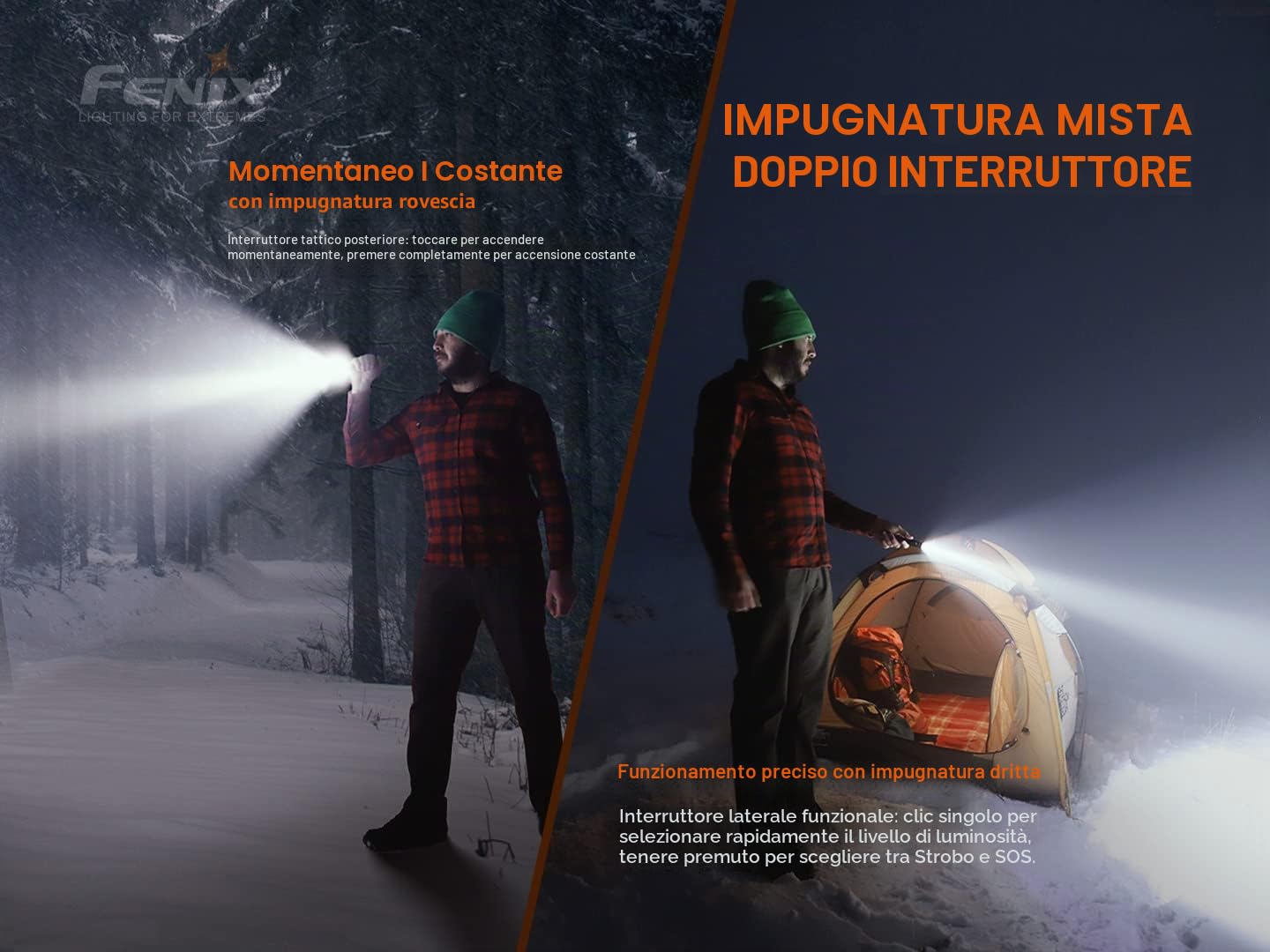 fenix LD22 v2.0 800 Lumen torcia a penna, nero