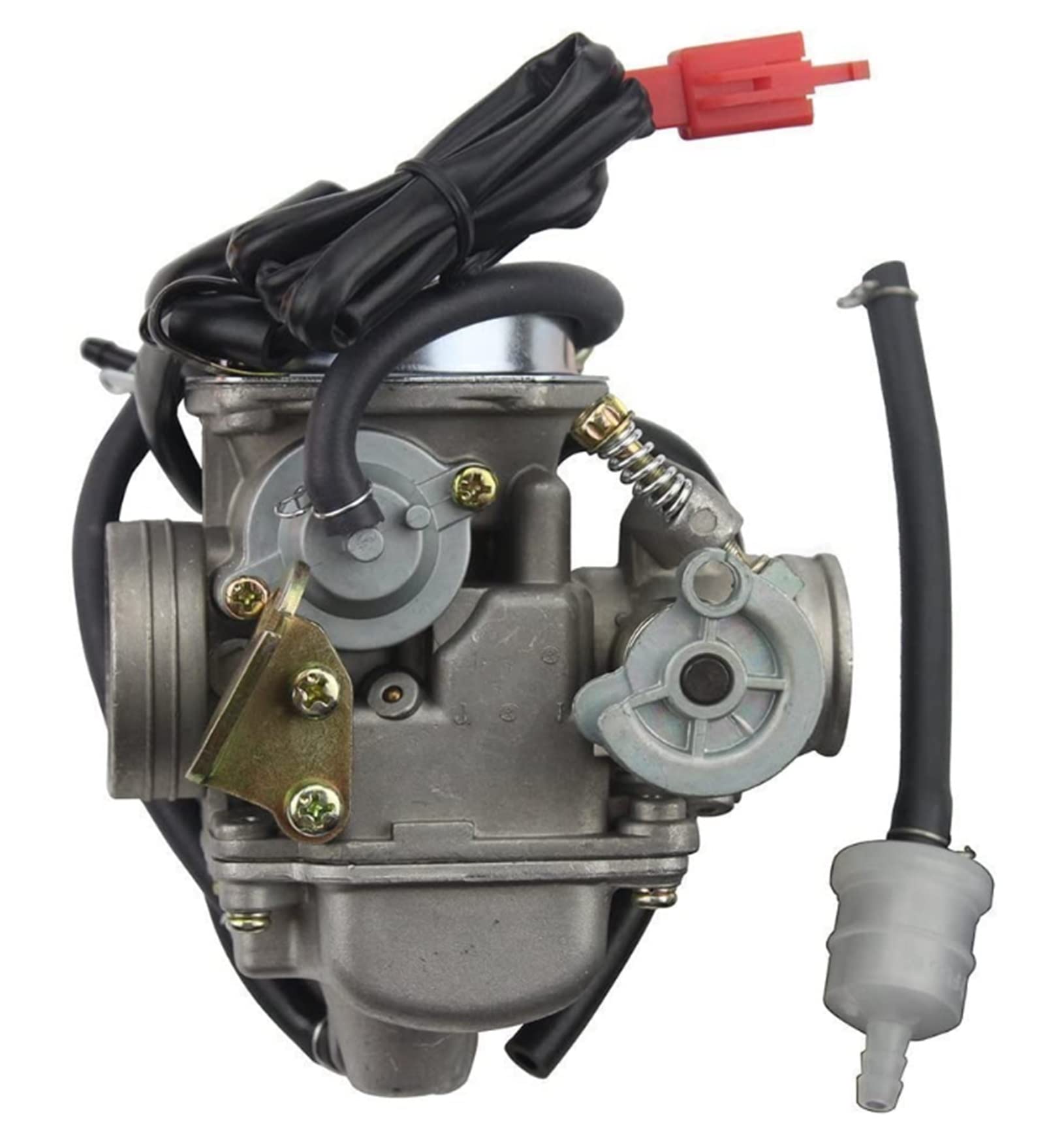 Carburador Carburador PD24J QMJ157 De 24 Mm para Motor De Ciclomotor para GY6 De 4 Tiempos 125cc 150cc ATV Go Kart Conjunto Carburador