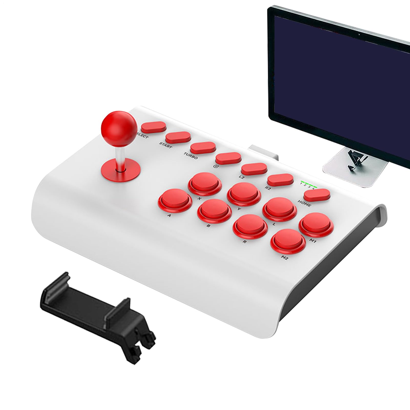 Arcade Battle Joystick | Arcade Battle Joystick | Arcade Fight Stick | arcade Battle Joystick con funzioni Turbo/Macro | Joystick arcade nostalgico per PC e console di [video game]