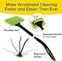 Vista 4 de Herramienta de limpieza, AS-SEEN-ON-TV, limpia parabrisas sin alcanzar, dispositivo de limpieza de ventanas de microfibra con capó adicional