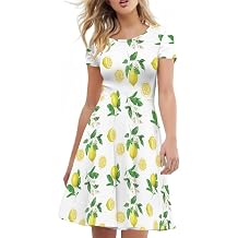 Cute Graphic Dress for Graduation Ceremony for Women Short Sleeve Midi Dresses Casual Dress