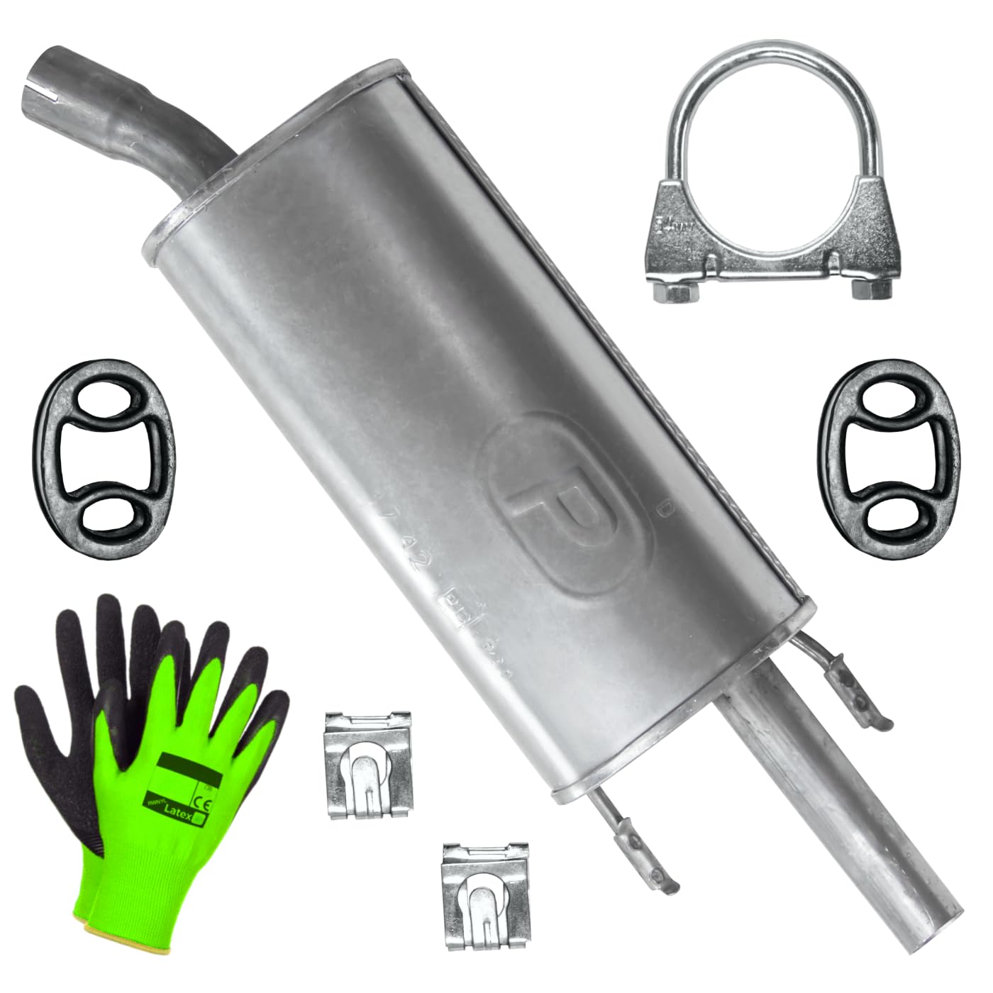 POLMOstrow Auspuff Endtopf für Opel Corsa 2 II B 1.2 1.4 1.5 D 1.7 D Fließheck 1993-12.2000