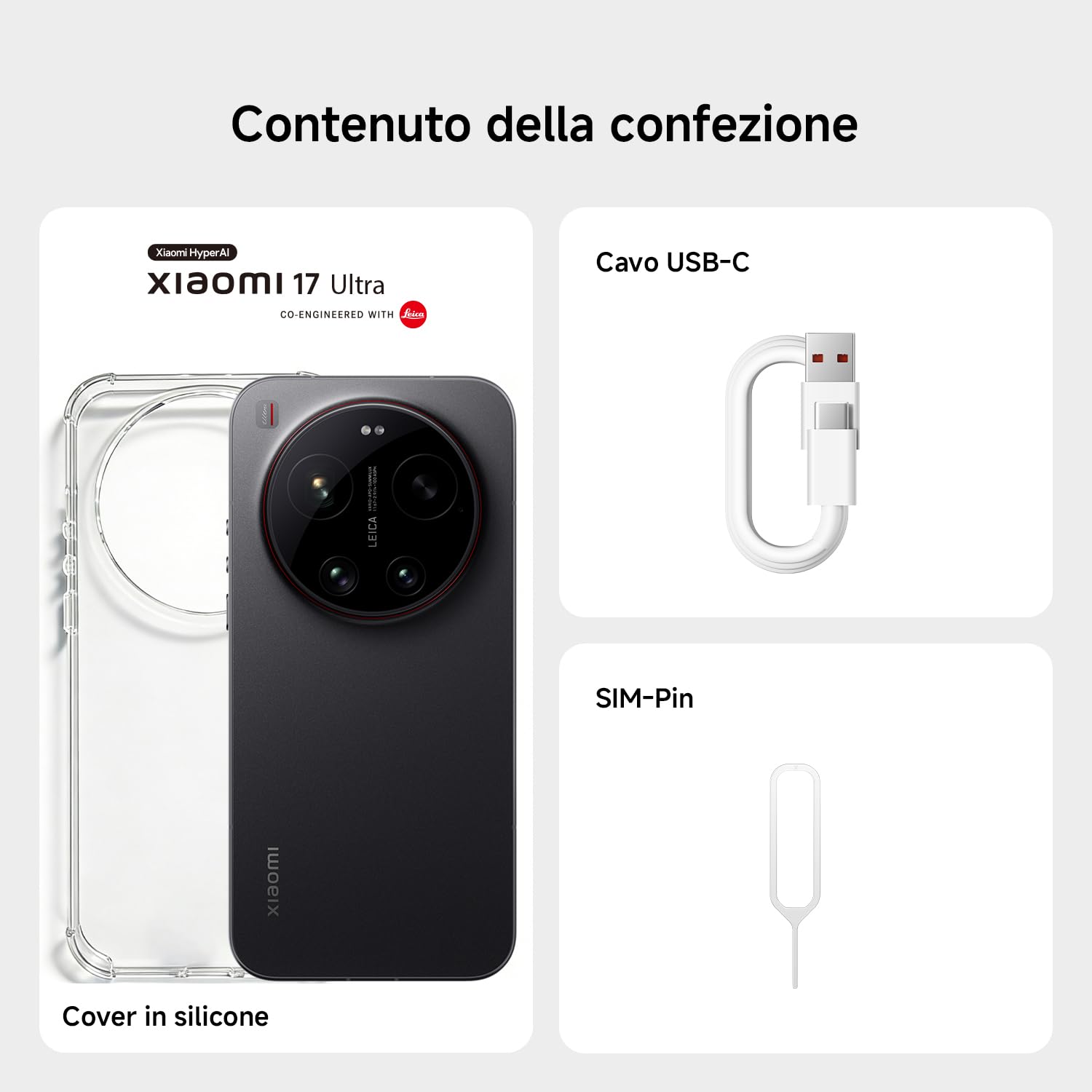 Xiaomi 17 Ultra, Smartphone 16+512GB, Teleobiettivo Lenti Leica APO 200MP 75–100mm, Tecnologia LOFIC HDR, HyperAI, Starlit Green, Garanzia 2 anni+1 anno extra, Caricatore non incluso+TV A Pro QLED 50"