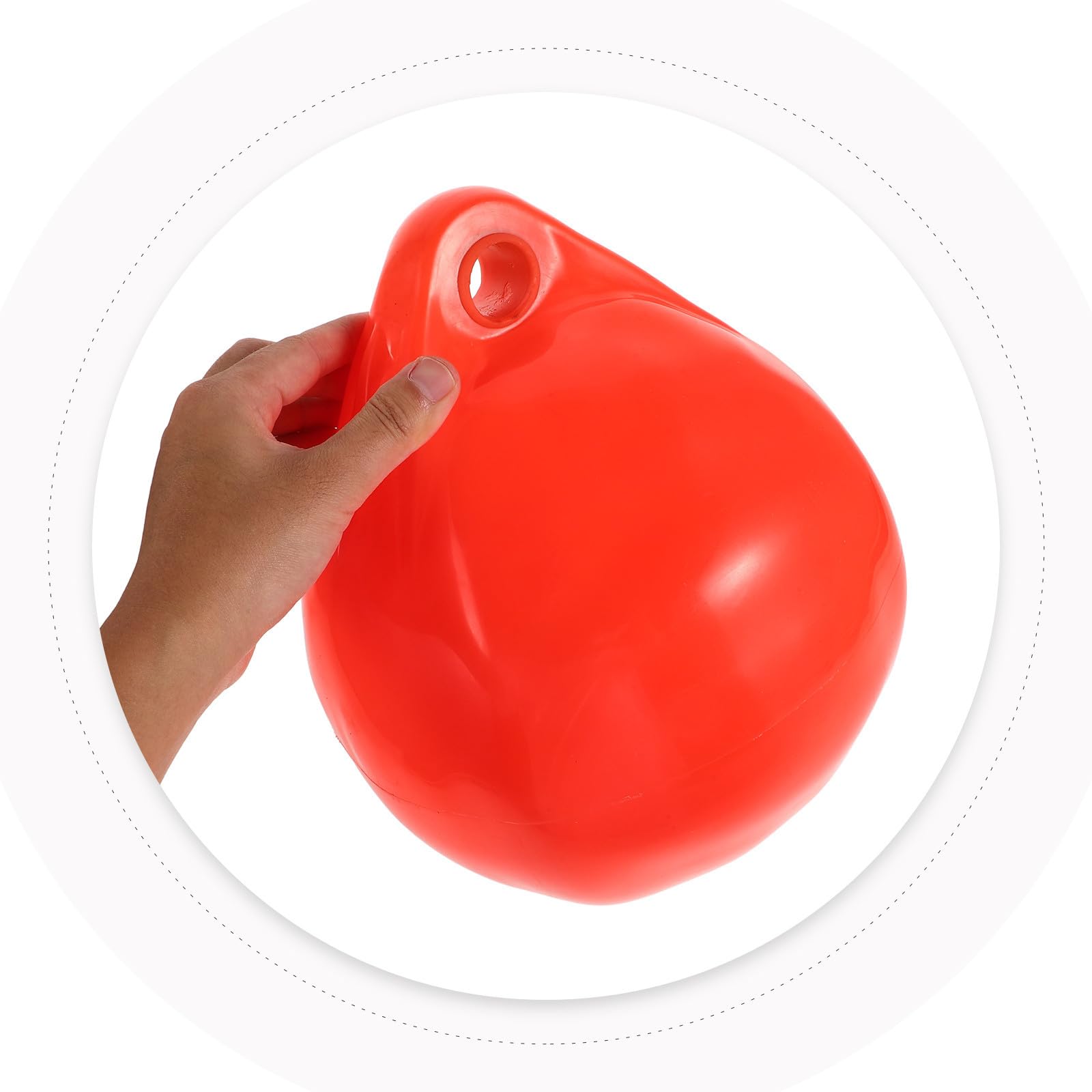 Parabordo Barca Gonfiabile, Palla Protettiva per Ormeggio Yacht, PVC Arancione, Facile da Appendere e Gonfiare, per Barca e Yacht, per Docking al Pontile