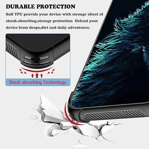 Miniatura 4 de DAIZAG Funda compatible con iPhone 13, funda de protección contra caídas de lobo solitario para iPhone 13, diseño de bordes de TPU suave para iPhone