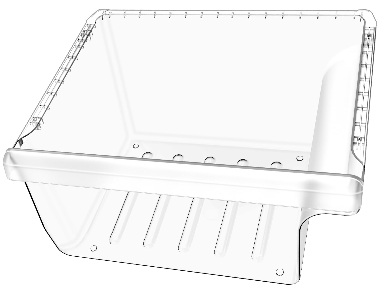 UPGRADED DA97-08692B Refrigerator Crisper Drawer Bin Replacement Compatible with Samsung Refrigerator Drawer RS25J500DSR RS25H5000SR RS261MDRS Crisper Bin DA97-08692A DA61-05547C Fridge Crisper Drawer