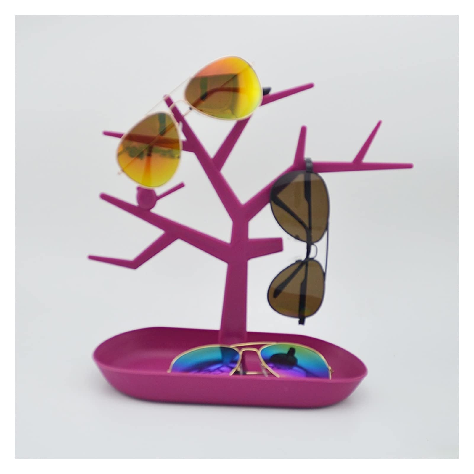 Présentoir de lunettes de soleil créatif au design d'arbre suspendu moderne et épuré