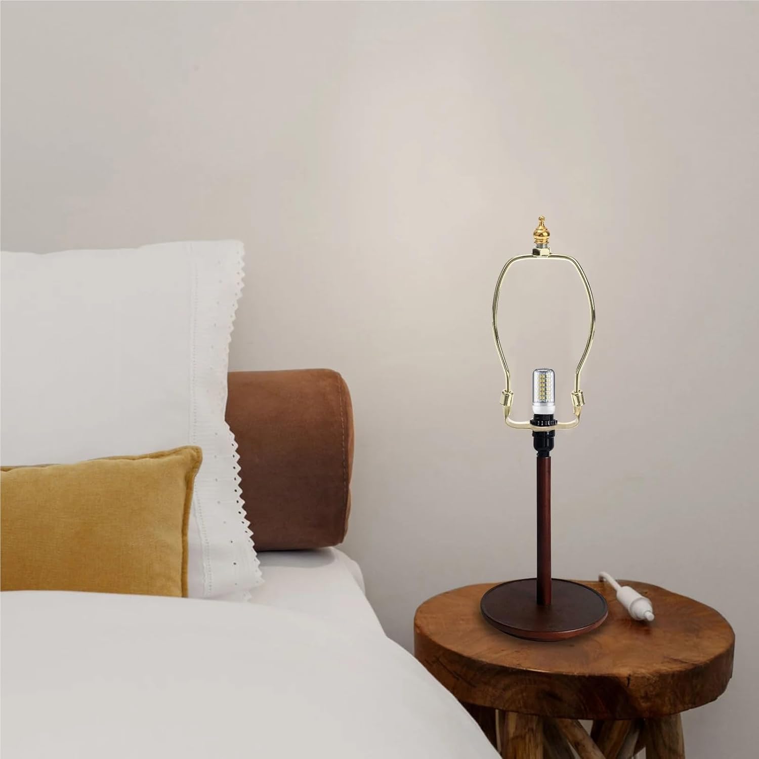 Lamp Harp 4pcs 6 Inches Horn Frame Lamp Harp Holder Lampshade Bracket Lighting Accessories for Table & Floor Lamps
