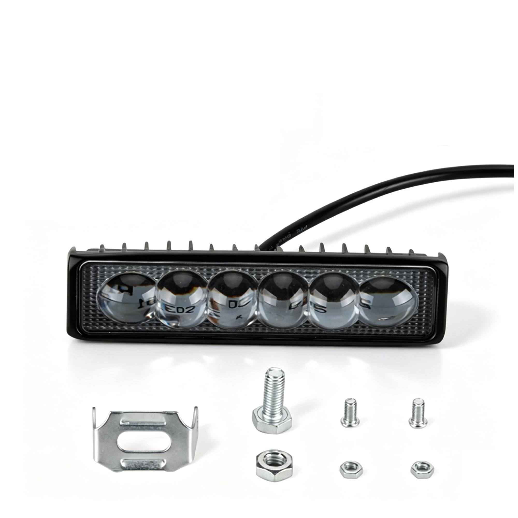Faro Moto Per Dyna Per Softail Per Fat Bob LED Fendinebbia | Barra luminosa a LED 6" Faretto 18 Watt Luce marcia diurna Fendinebbia ausiliario per Street Bob per Low Rider