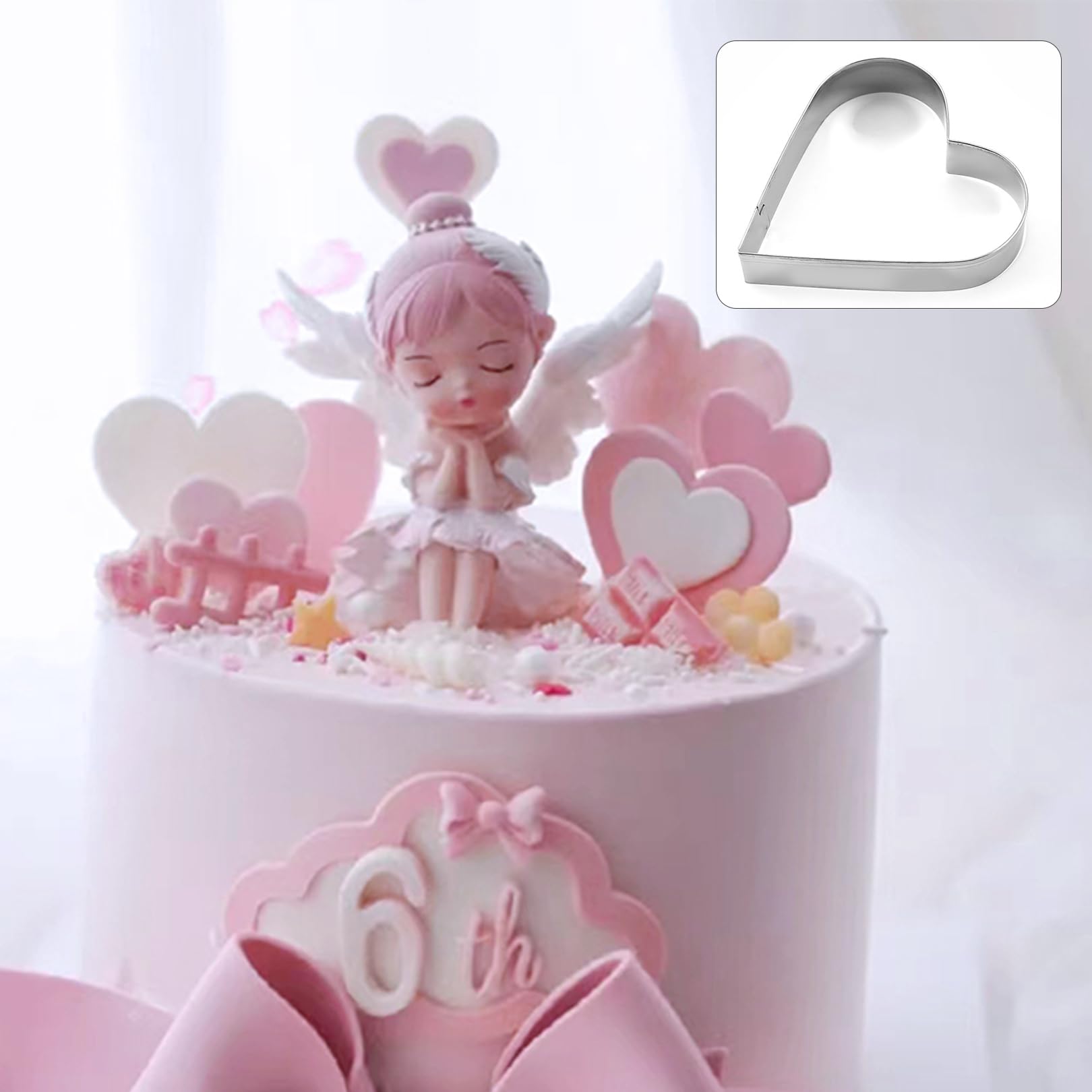 5-teiliges Ausstechformen-Set Herz – Edelstahl, 4–8 Cm – Spülmaschinenfest Für Kekse, Fondant & Deko