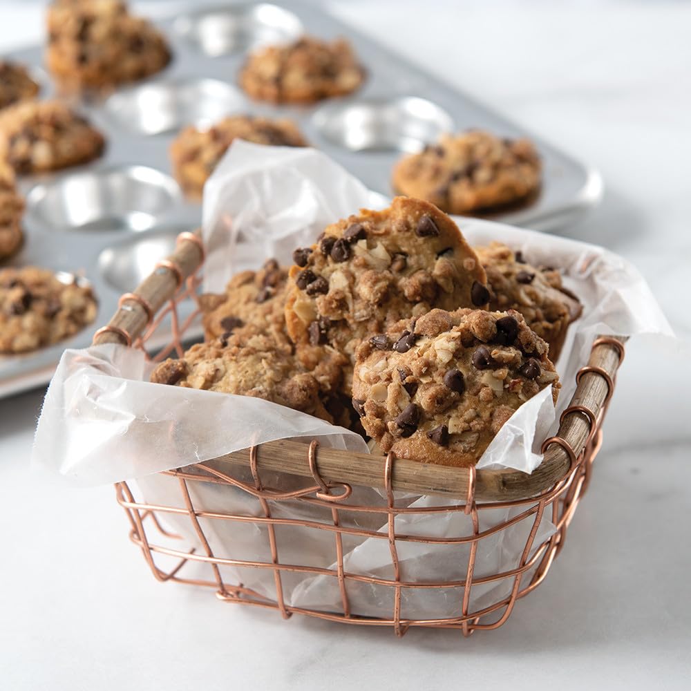 Nordic Ware Naturals mała foremka do muffinek - srebrna