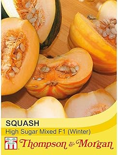 Squash Seeds Vegetable Garden Plant 'High Sugar Mixed' 1 Packet 10 Seeds by Thompson and Morgan