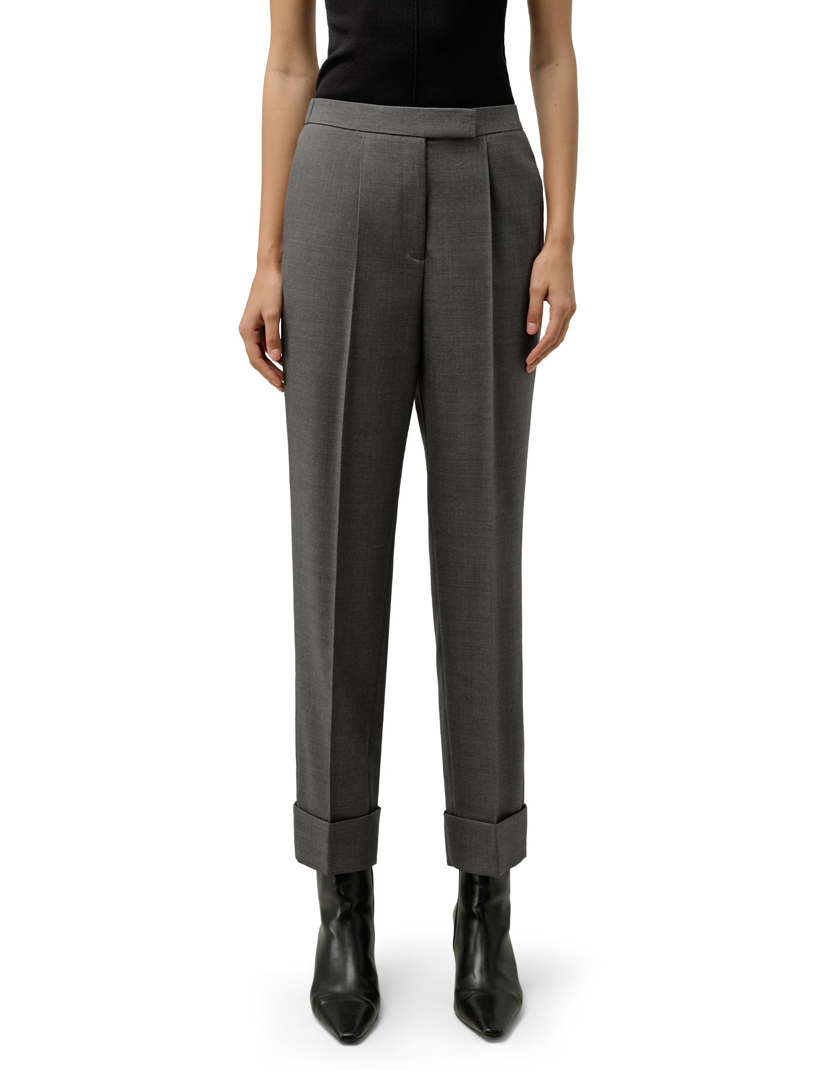 LilySilk Silk Wool Blend Trouser for Women Slim Fit Tailored Pants Bottom for Ladies Work Daily Warm