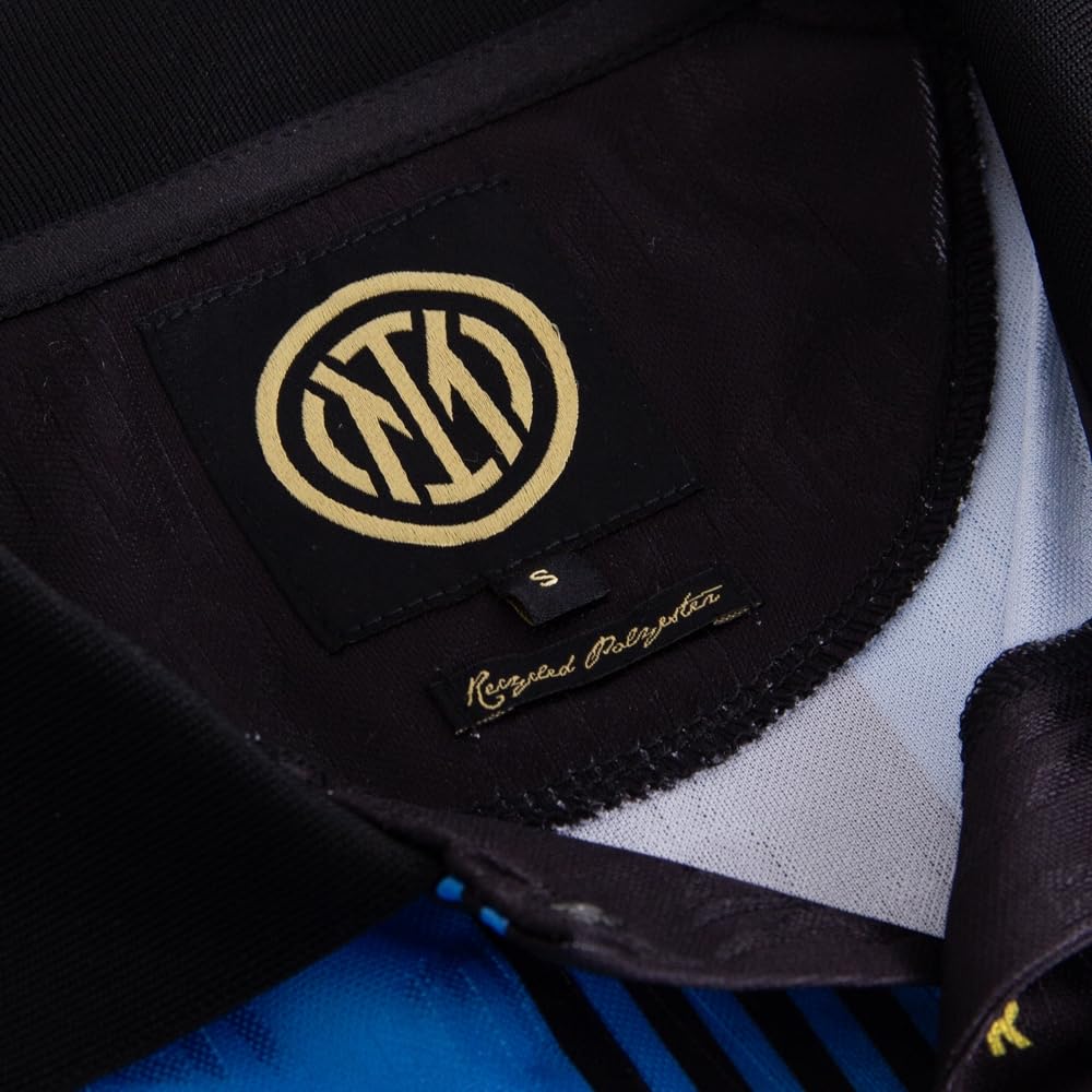 Copa – Camiseta de Fútbol Retro – Hombre – FC Internazionale 1991-92 – Azul - Negro – 70% poliéster Reciclado – 30% poliéster