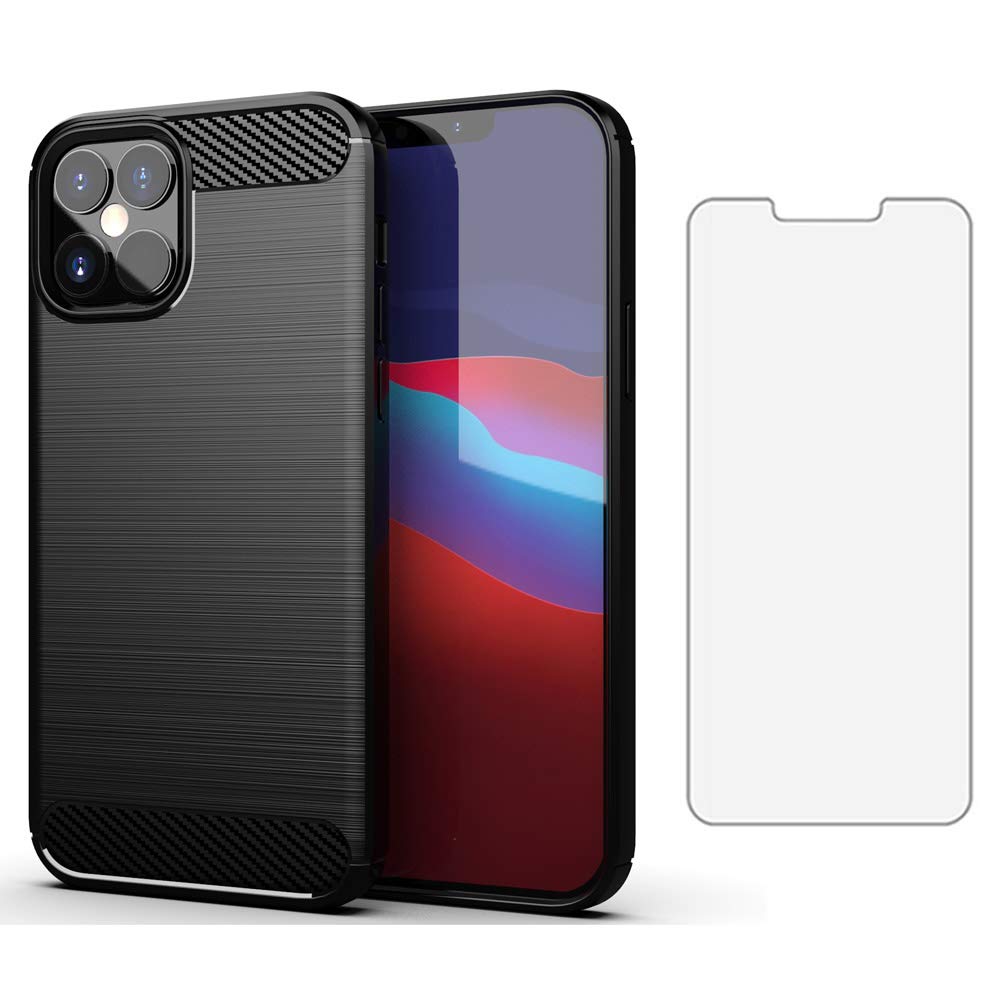 Asuwish Custodia Per IPhone 12/12 Pro 6.1'' Con Anello Magnetico E Supporto - Protettiva TPU E Plastica Rigida + Pellicola Vetro Temperato Inclusa - Rosso - 3