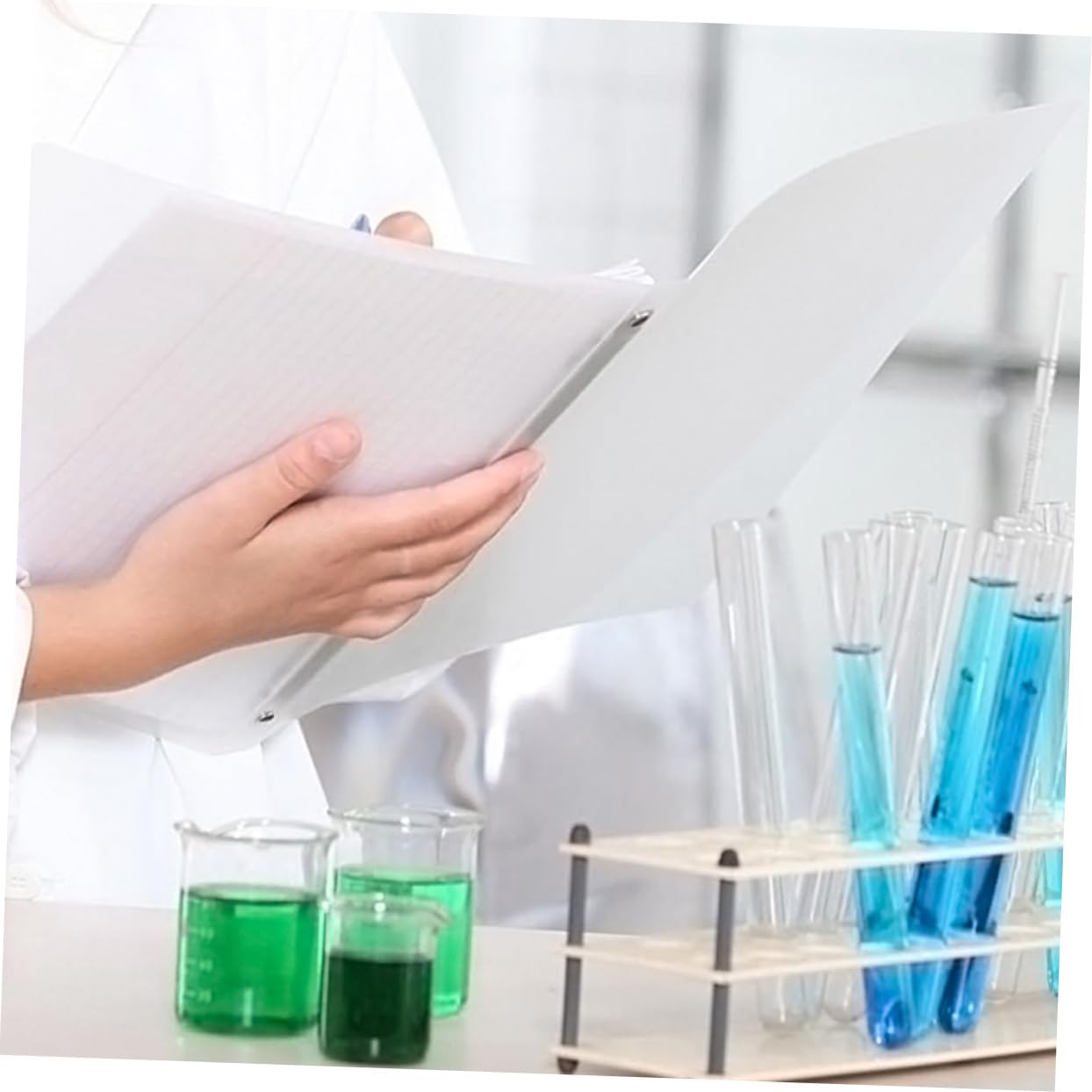 SOLUSTRE 20pezzi Provette Di Trasparenti Per Esperimenti Scientifici e Progetti Fai Te Riutilizzabili e Sicure Per Laboratori e Attività Creative