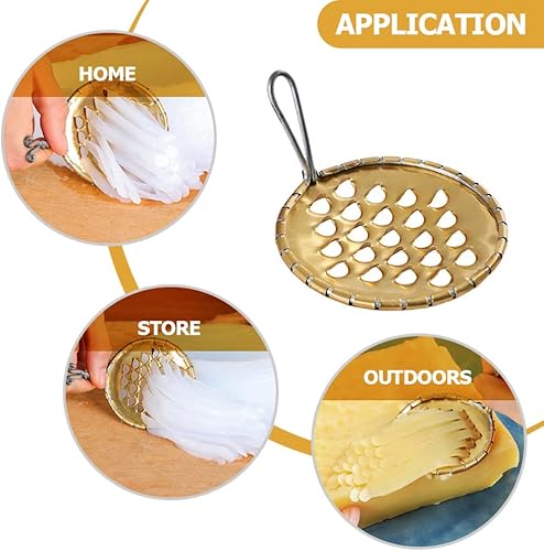 Miniatura 7 de DOITOOL Raspador de acero inoxidable herramienta de raspado de gelatina raspador de acero inoxidable, raspador de fideos fríos, rallador de queso,