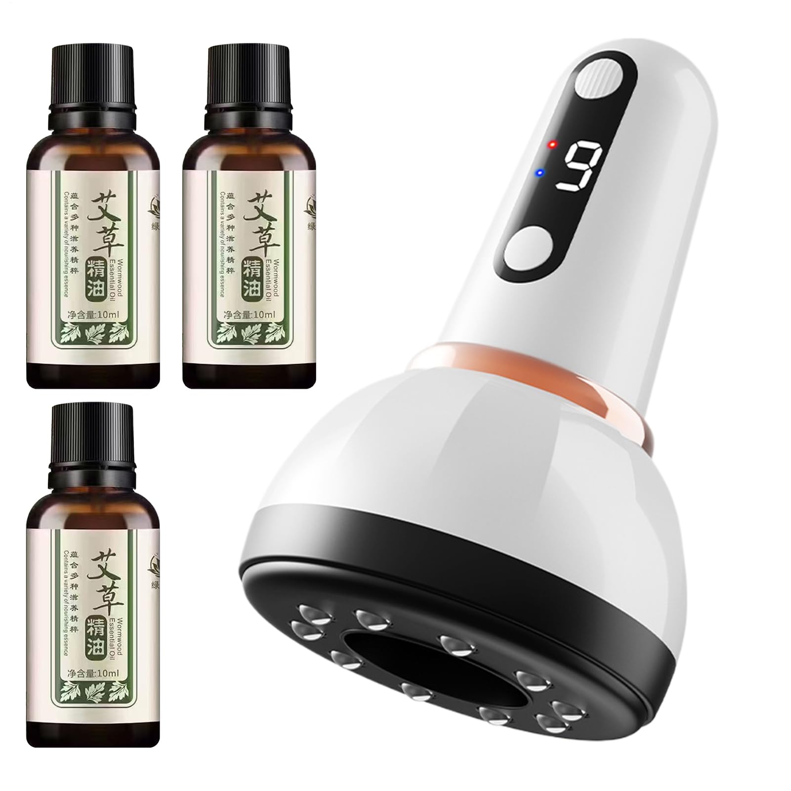 Cupping Massager, Vacuum Massager, 9 Modes Massage Vibration Device for Thighs, Abdomen, Neck, Back, Buttocks