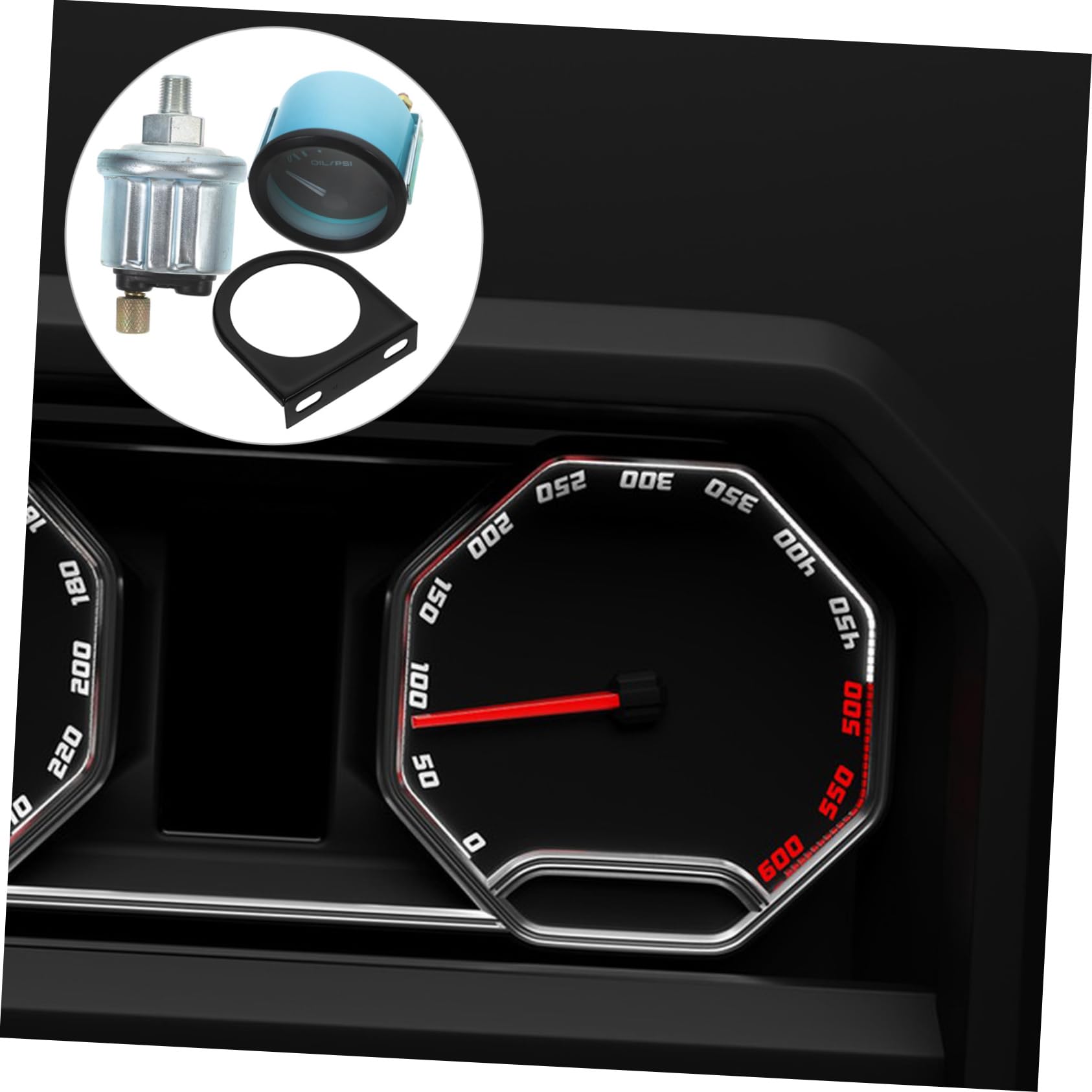 Medidor de Presión de Aceite para Automóvil 52mm 12 V