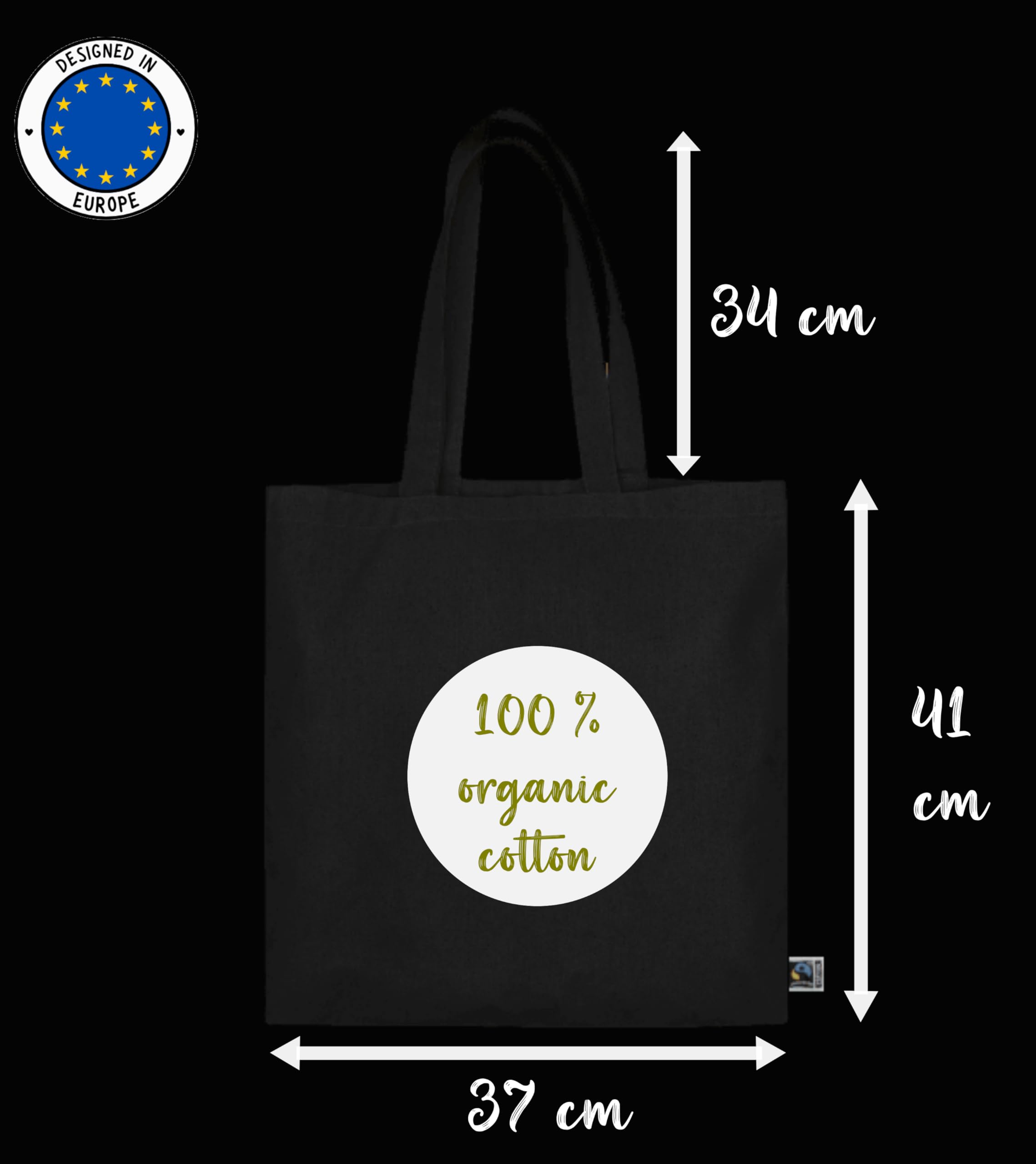 rainUP Tote bag with Pet Dog Design: Pet Bag with unique style in 100% Organic Cotton. Training bag, Labrador Retriever - Image 3