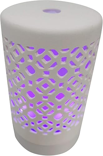 Miniatura 1 de EcoGecko Difusor de ambientador de aroma de aceite esencial de cerámica, humidificador ultrasónico de niebla fría con temporizadores para oficina,