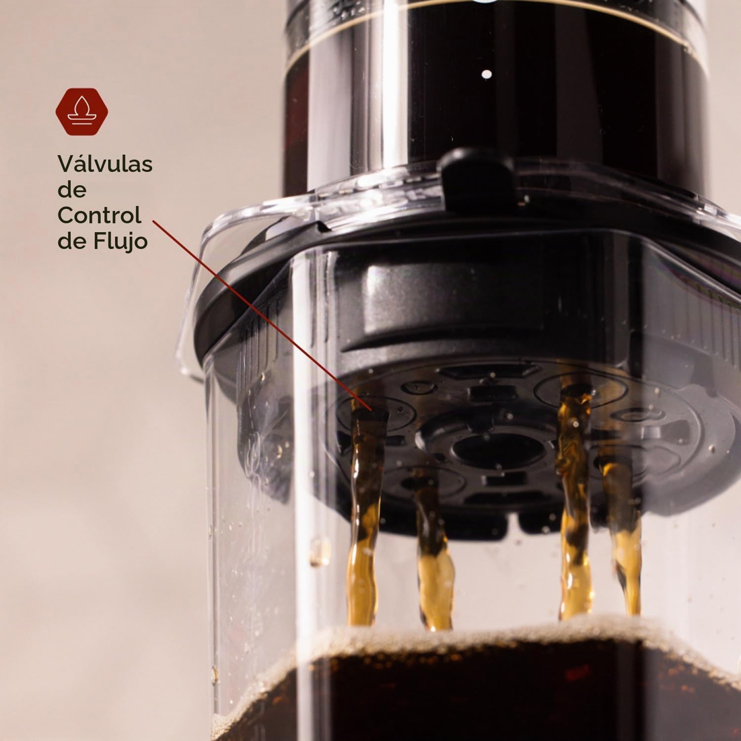 Tapa de filtro AeroPress XL con control de flujo, evita el goteo para control total del molido y el tiempo, prepara clásicos, estilo espresso, lattes, cold brew y más, compatible con AeroPress XL