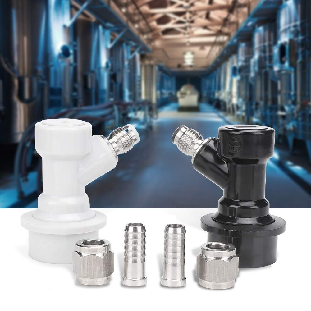 Keg Ball Lock, MAGT 4PCS de verrouillage à bille Raccord Corn Keg Adaptateur Verrou à Bille filetée Keg Raccords Brewing Connecteur en plastique avec adaptateur Clamp