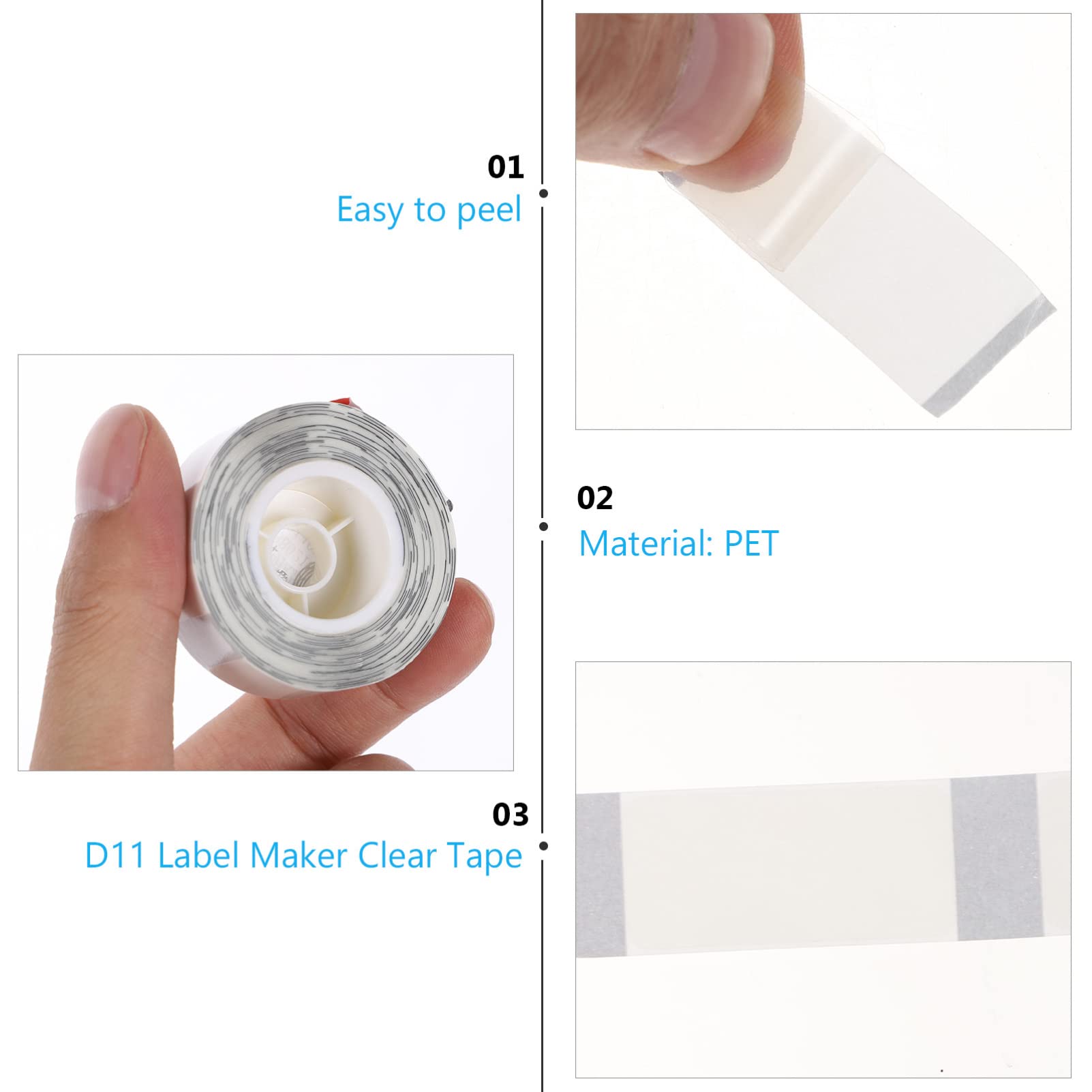 NUOBESTY 4 Di Nastro Adesivo Per Etichette Compatibile Con Stampante Nastro Autoadesivo Per Decorazioni Per La Casa E L'ufficio