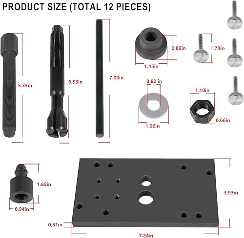 Miniatura 6 de Kit de herramientas instalador de cojinetes de agujas de árbol de levas interior M8 y extractor de extracción apto para Harley Davidson Milwaukee