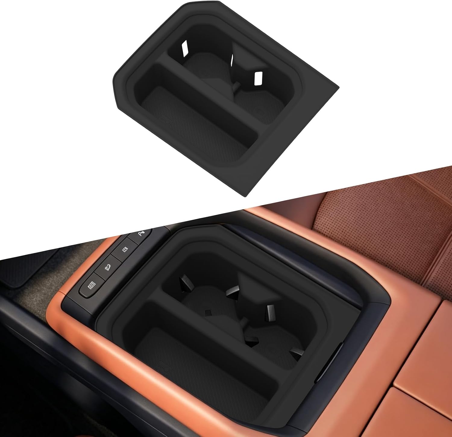 Center Console Cup Holder Insert for 2027 Kia Telluride Base Trims