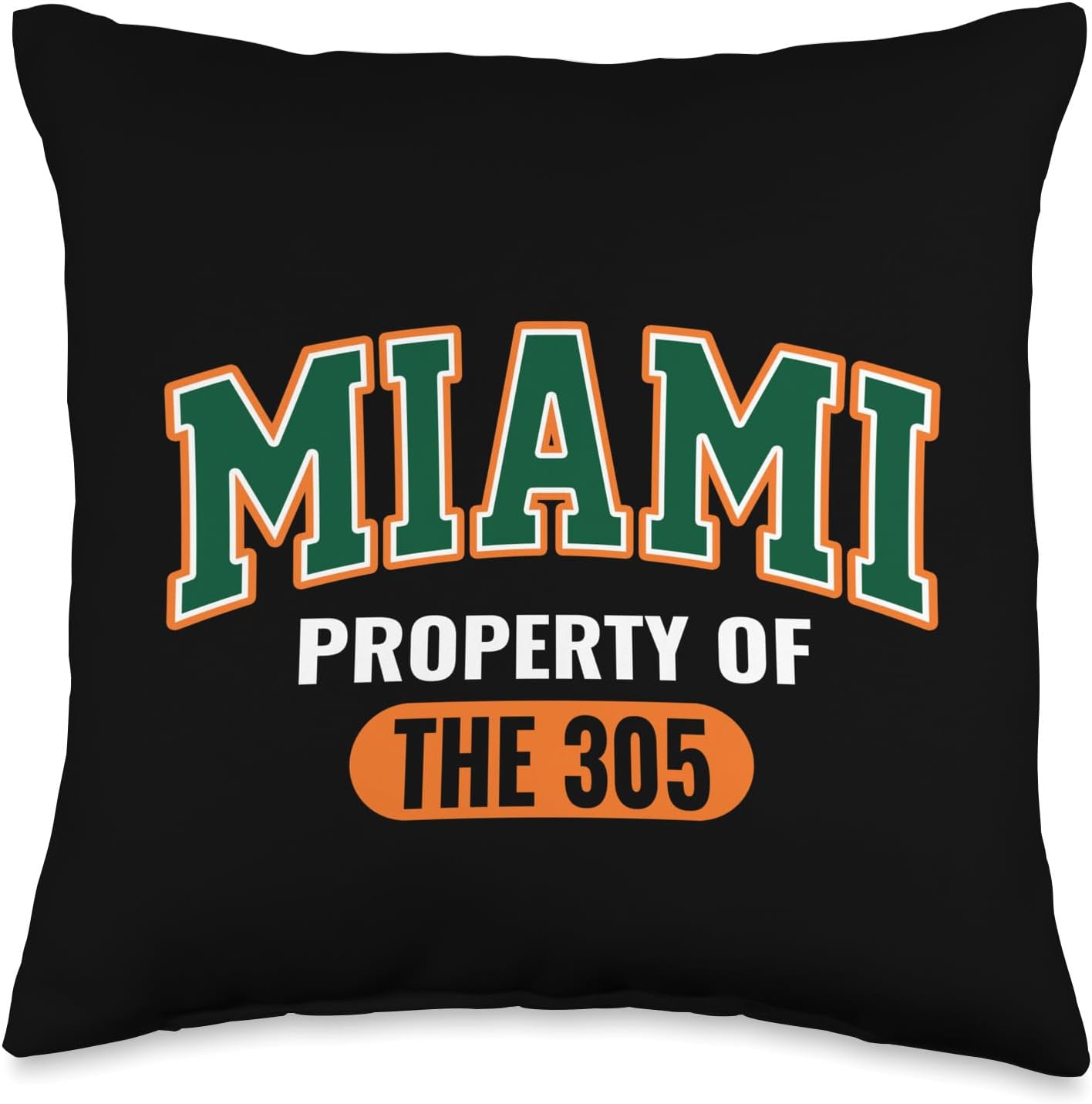 305 Miami Vibes Urban Style Miami Beach Graphic Design Throw Pillow