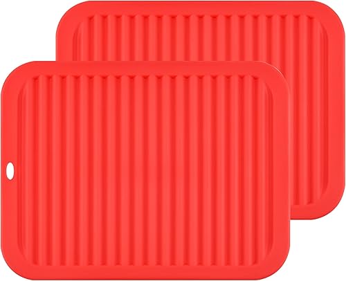 Smithcraft Salvamanteles de silicona para platos calientes, ollas y sartenes, tapete multiusos para salvamanteles, almohadillas impermeables para
