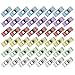 Produktbild eLander Klammern [60 Stück], Stoffklammern Wonder, Perfekt zum Nähen, Quilting Clips, Bastler, Häkeln und Stricken, Handarbeiten, farbenreich, 2.7x1cm