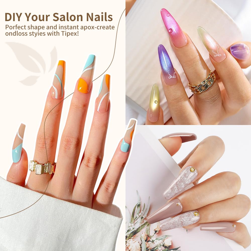 Long Straight Half Matte Nail Tip 12 Sizes Square Nail Tips Press on Nail