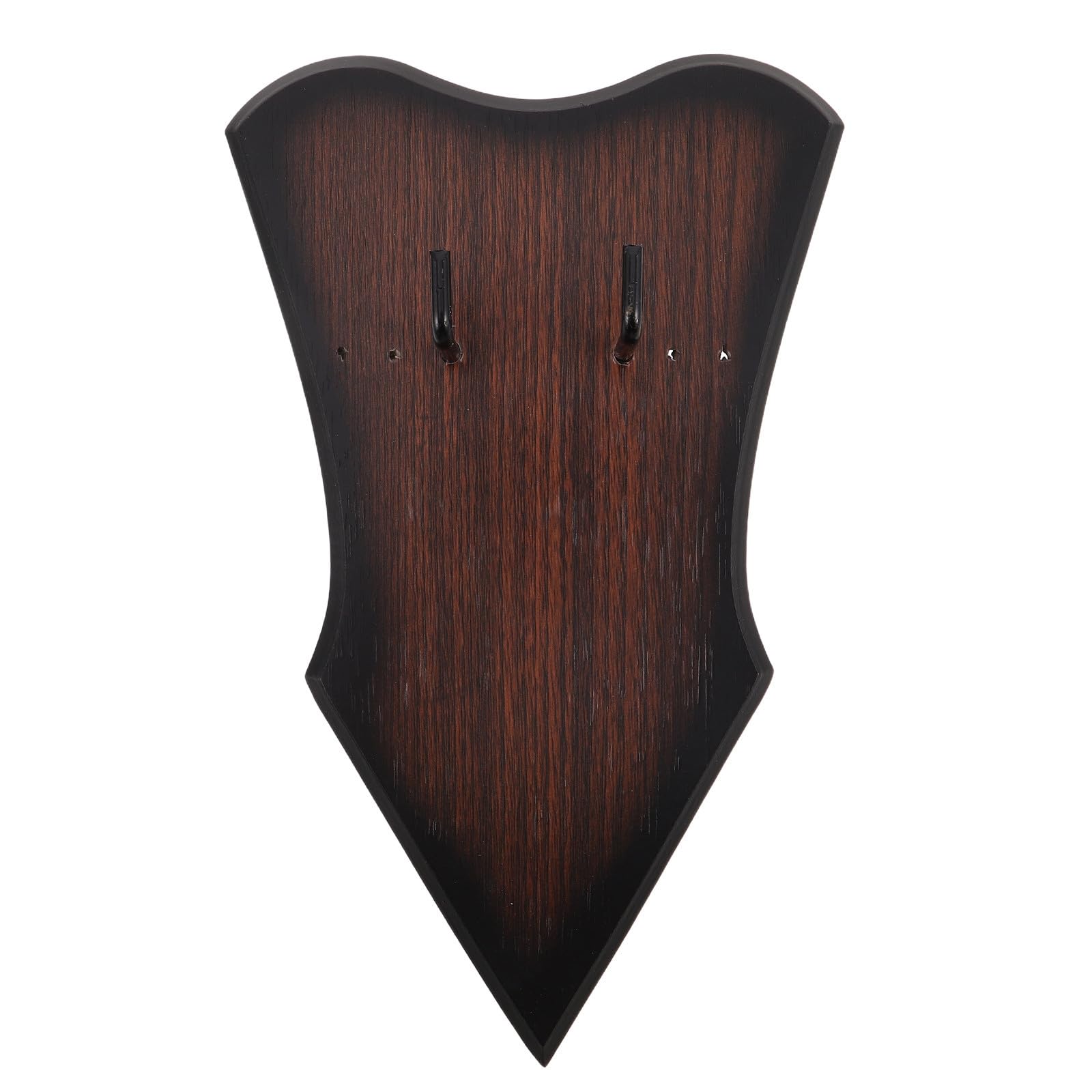 Soporte para espada de pared en madera negra que evita deformación de hojas