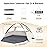 COMMOUDS Beach Tent Sun Shade for 3/4-5/6-7/8-10 Person, UPF 99+ Beach Sun Shelter Canopy Tent, Lightweight, Easy Set Up and Carry
