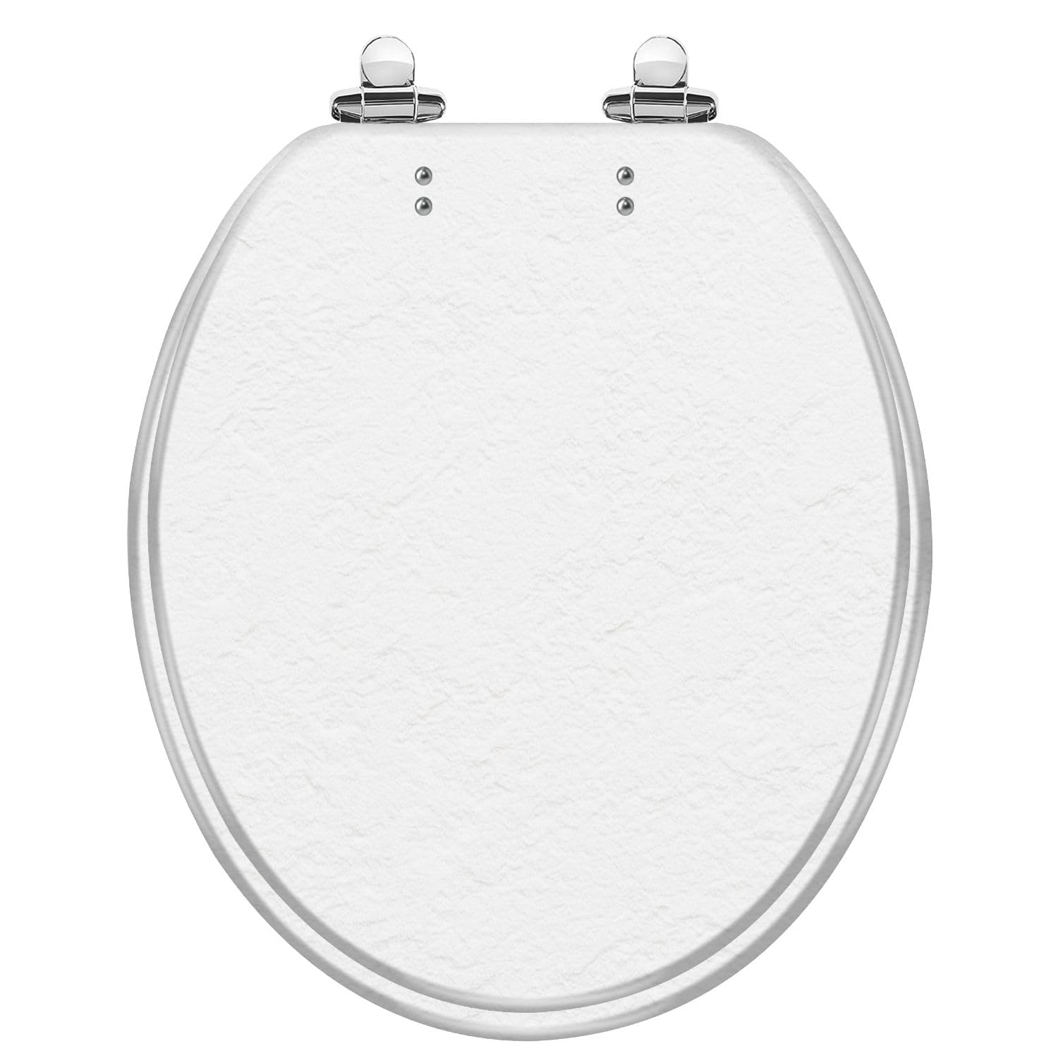 Tazyyzuu Multi2 White Resin Elongated Toilet Seat With Slow-Close Lid And Quick-Release Hinges Easy To Clean(,Round)