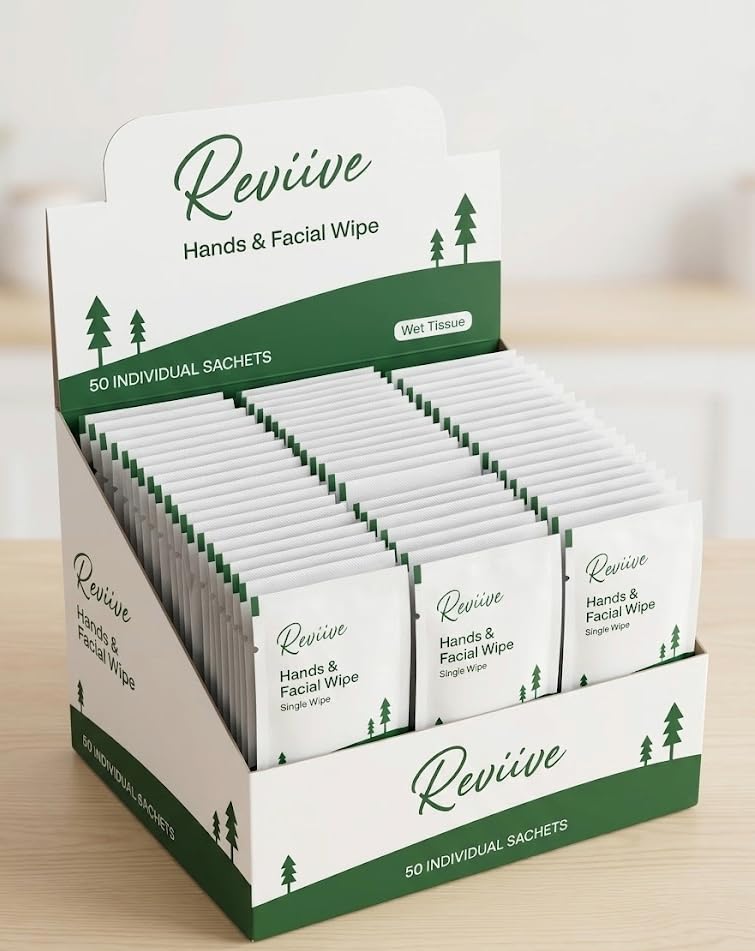 Refreshing Wet Wipes for Face and Hands (Pack of 25) | Single-Use Individually Sealed Sachets | Alcohol-Free Antibacterial Travel Pocket Wipes for Men & Women-image-26