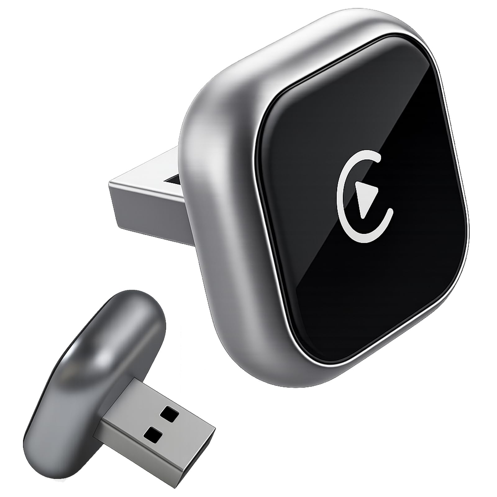 Sunweyer Mini Wireless CarPlay & Android Auto Adapter: actualización de Cable a inalámbrico, diseño Compacto de Menos de 1 Pulgada para Coches con Cable de fábrica (T Negra) — view 12