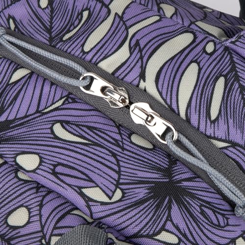 Image of F Gear Tidbit Lunch Bag Padded Insulated Hot Cold Travel Tiffin Bag Food Storage Bag for Work, Students, Office, Picnic, College & School Lunch Bag for Girls Boys Men Women (Palm Lavender)