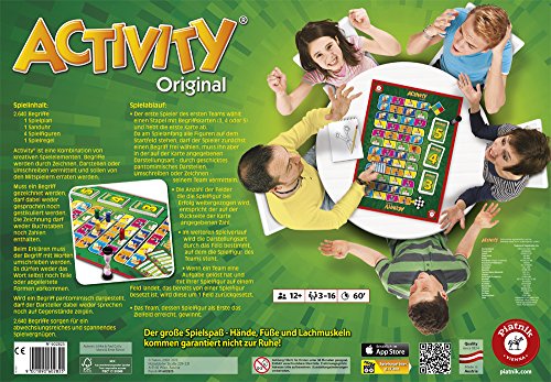 Piatnik 6028 - Activity Original |Spielklassiker für Partys und Spieleabende |Pantomime, Zeichnen, Erklären sind gefragt | 2.640 neue Begriffe | Bis zu 16 Spieler möglich
