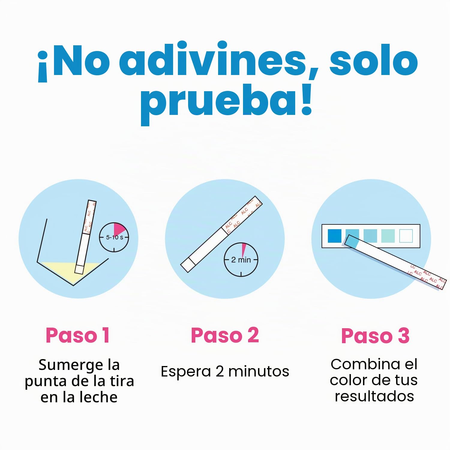 Papablic Tiras reactivas de alcohol para leche materna, resultados rápidos en 2 minutos, tiras de prueba de alcohol para madres lactantes en casa, fiestas, 12 unidades