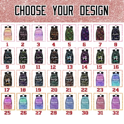 Image of Custom Backpack for Kids Personalized Girls Backpacks Back to School Set | Kids Customized Toddler Backpack for Girl with Lunch Bag Book Bag Kindergarten Prek Preschool Gifts Black Butterfly Initial